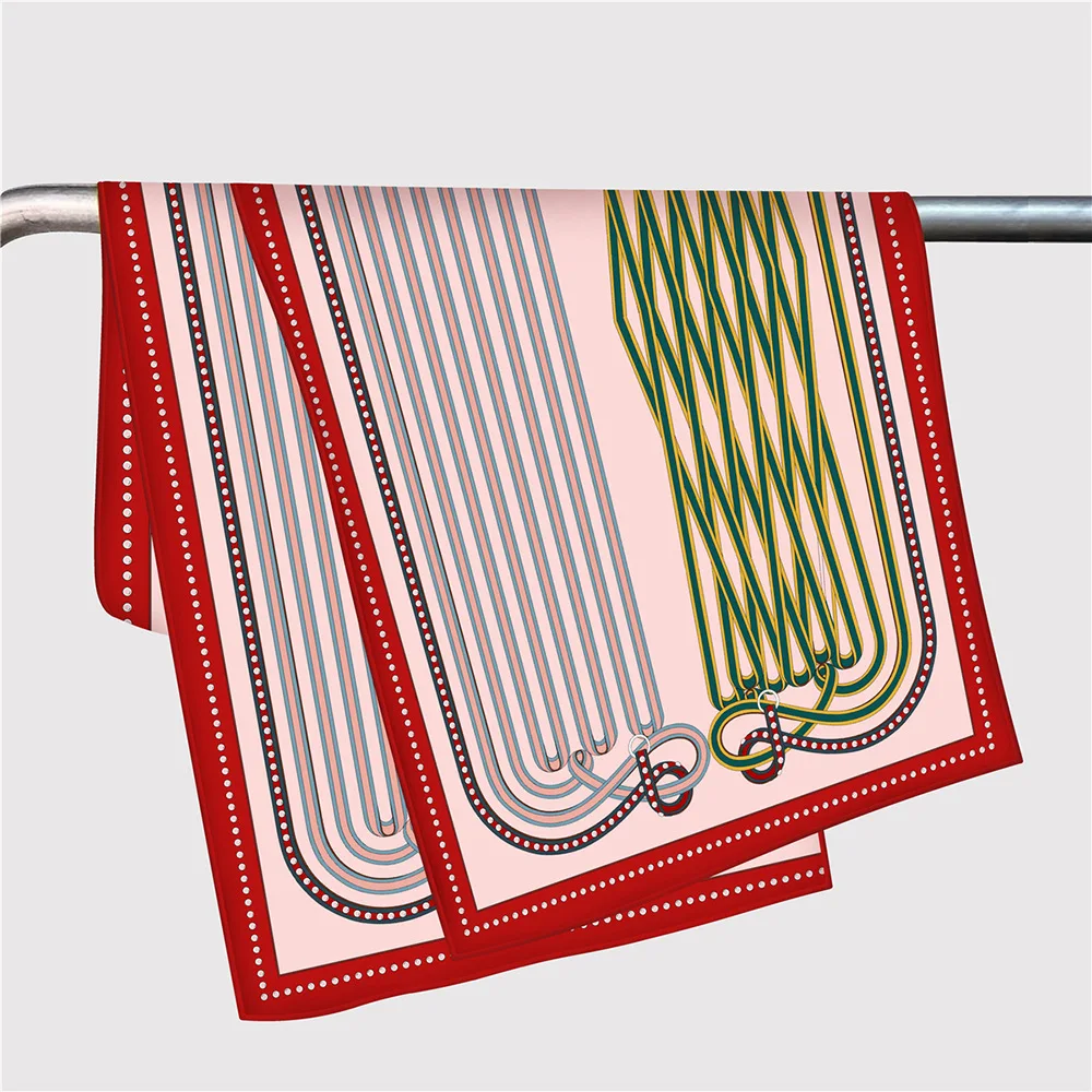 

Luxury Twill Scarf Women Long Shawls Hand Rolled Shawls Lady Spring Bag Neck Accessories Mother Christmas Gift 150CM 40CM