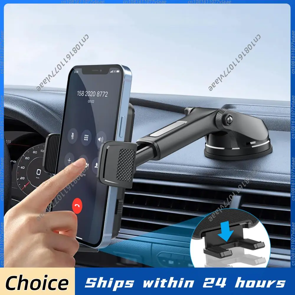 

Car Phone Holder Universal Car Dashboard Windshield Phone Holder Suction Cup Retractable Car Phone Holder for Trucks RVs Vehicle