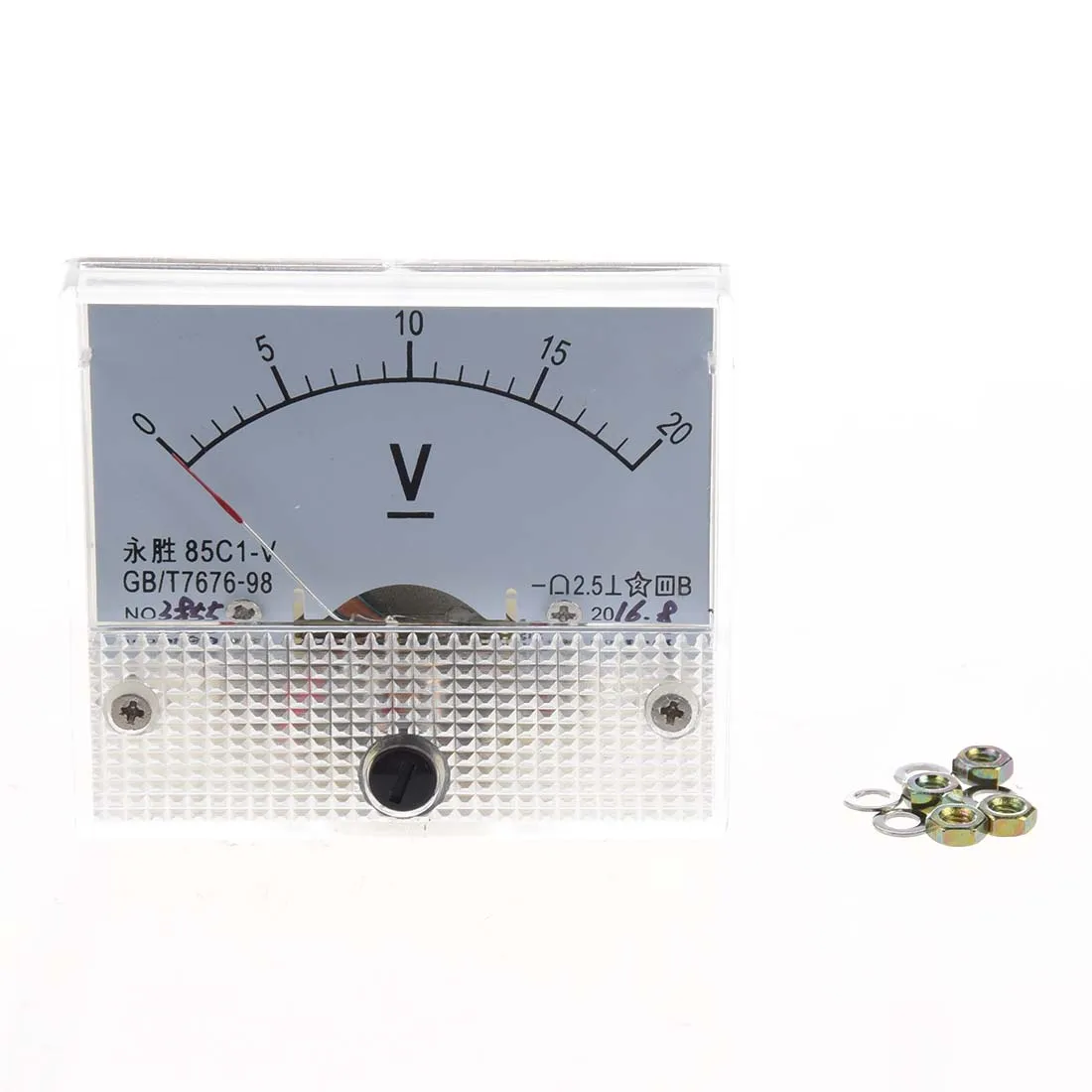 【T36A】DC 0~20V 85C1-V Class 2.5 Voltmeter Analog Volt Panel Meter