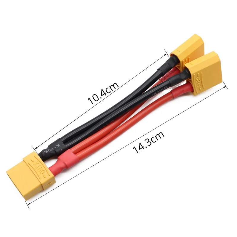

10PCS Amass XT90 12AWG 100mm Silicone Wire Adapter Cable Extension RC Lipo Battery Parallel Connectors Connectors Adaptor Batter