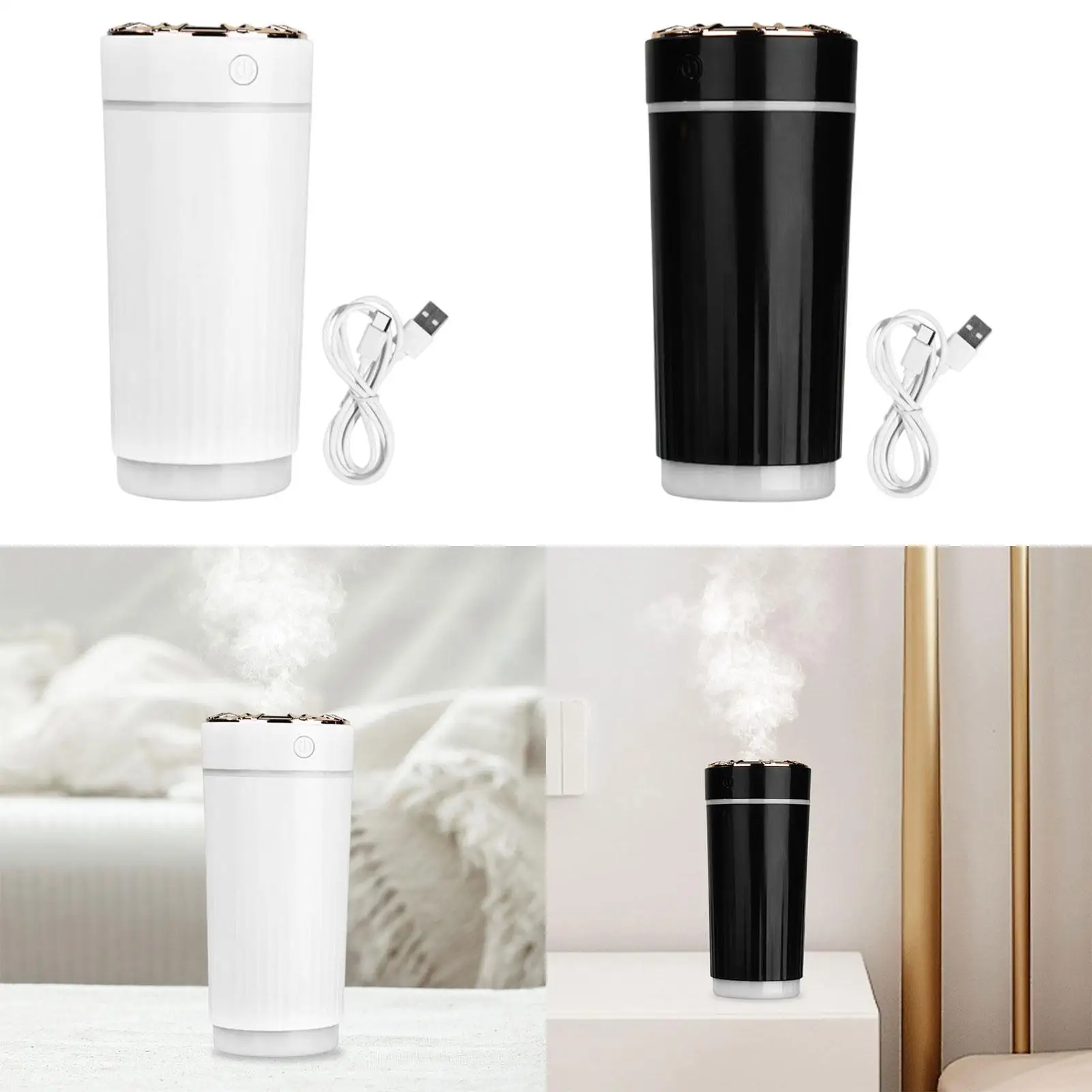 Car Humidifier Personal Air Humidifier USB Rechargeable Silent Portable Mini