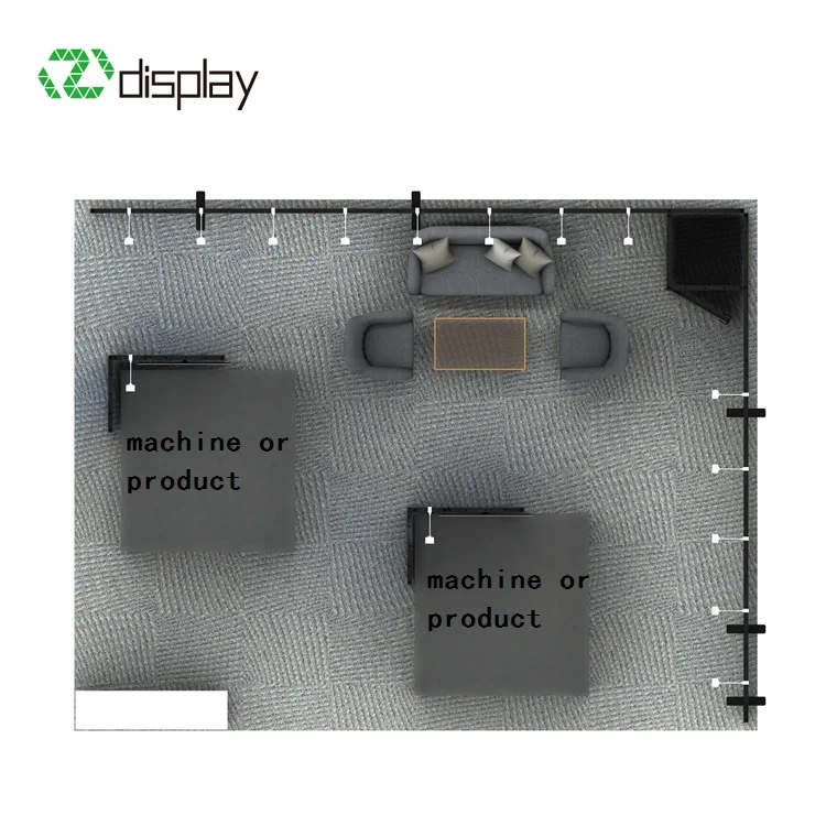 Display in alluminio del sistema Luban Recycle Cabina espositiva modulare per supporto per esposizione commerciale