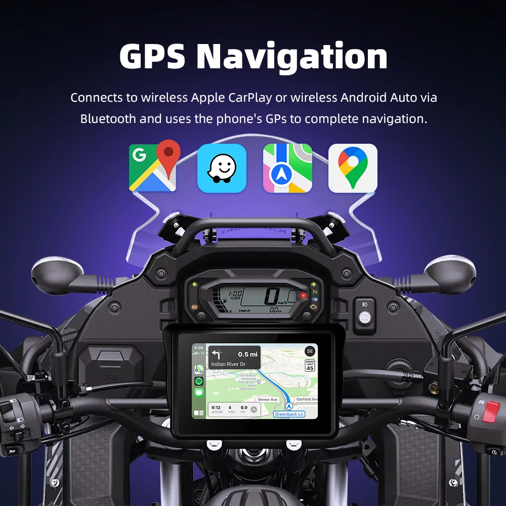 EKIY Spezielle Für BMW R1200GS R1250GS R1300GS F800 F850 F900 S1000XR Drahtlose CarPlay Moto Android Auto GPS Motorrad Navigation – Detail 17