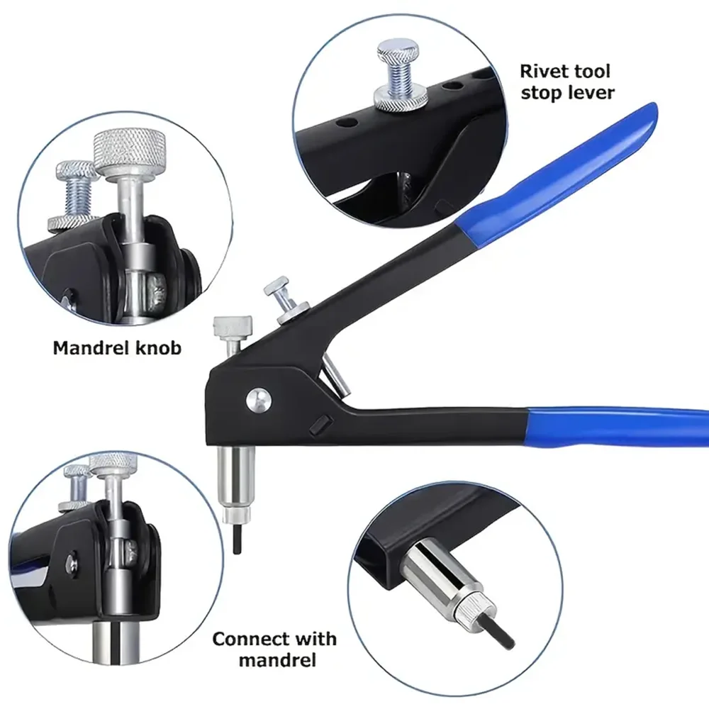 M3 M4 M5 M6 M8 Professional Rivet Nut Gun Kit, Hand Rivet Nut Gun, Home Cordless Rivet Gun, Furniture Auto Parts Riveting Tools