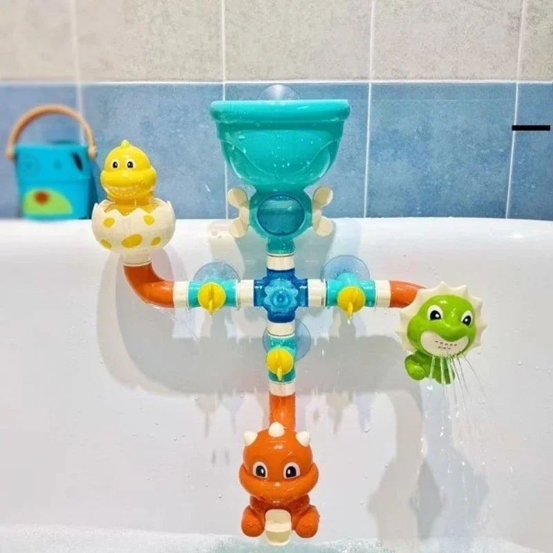 Baby Bath Toys Bathtub DIY Pipes Tubes Bath Time Water Game Spray Swimming Bathroom Toys for Toddlers Kids Gifts Birthday Gift