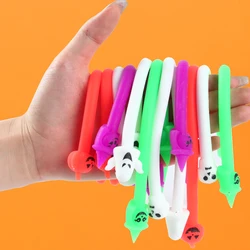 5pcs Cartoon Pumpkin Ghost Stretchy Bracelet Happy Halloween Children's LaLaLaLe Decompression Soft Rubber Toy Halloween Decor