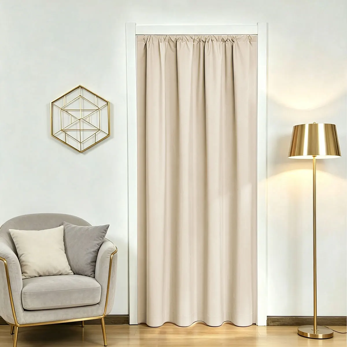 Multi Color Rod Pocket Blackout Curtain 1 Panel Solid Coated Lining Window Curtain For Bedroom Living Room Doorway Decor