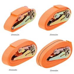 Porable Heavy Duty Tie Down Cargo Strap Luggage Lashing Strong Ratchet Strap Belt With Metal Buckle 87HE