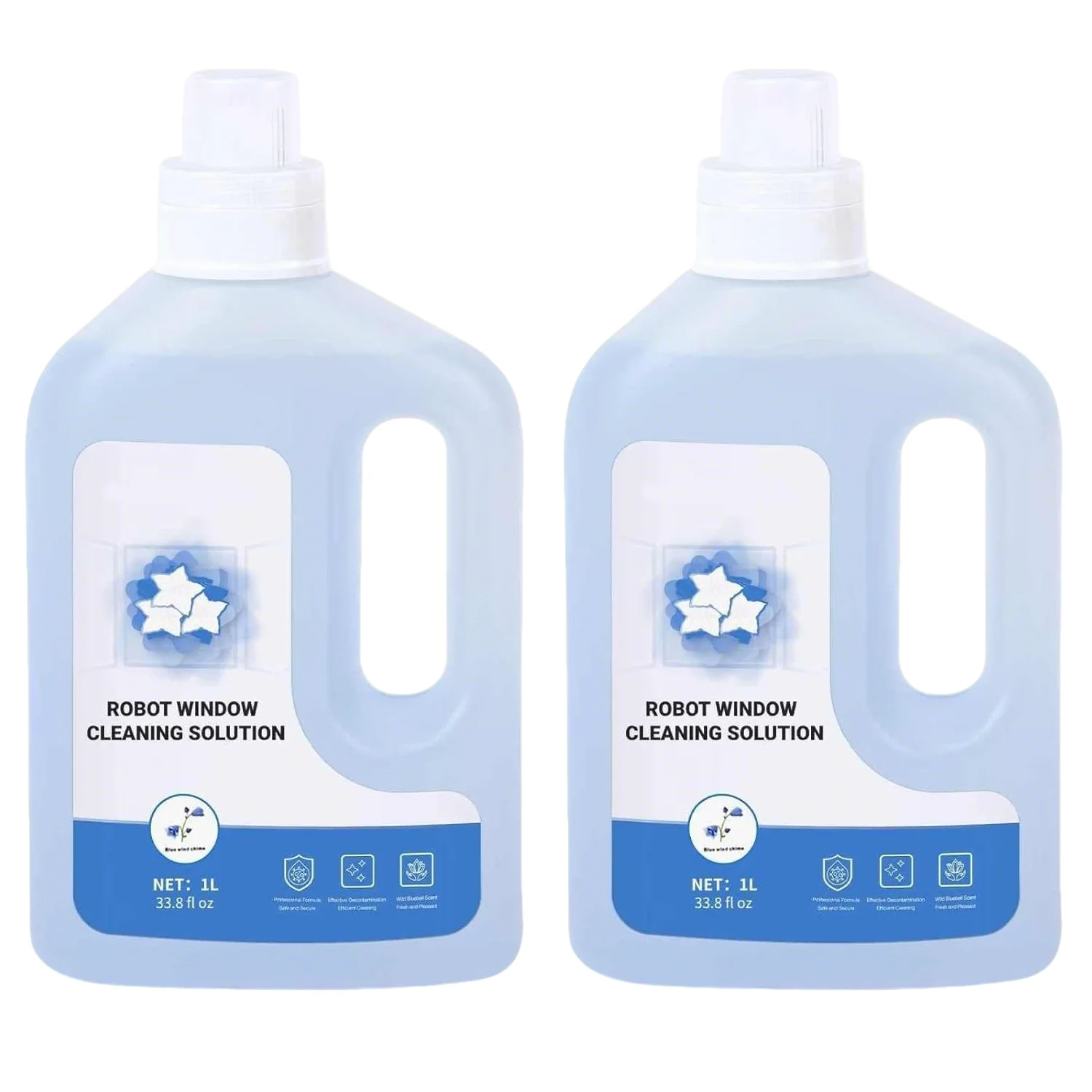 

2 Bottles Window Cleaner, Cleaning Solution Compatible with ECOVACS Winbot W1 Pro/W2 Pro Omni, , Glass Cleaner Liquid Refill