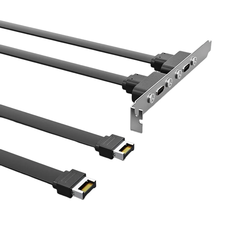 

Кабель-перегородка USB3.1 19PIN/TYPE-E для TYPE-C, передняя часть C, материнское шасси, бита PCI, 10 Гбит/с, короткий плоский кабель A