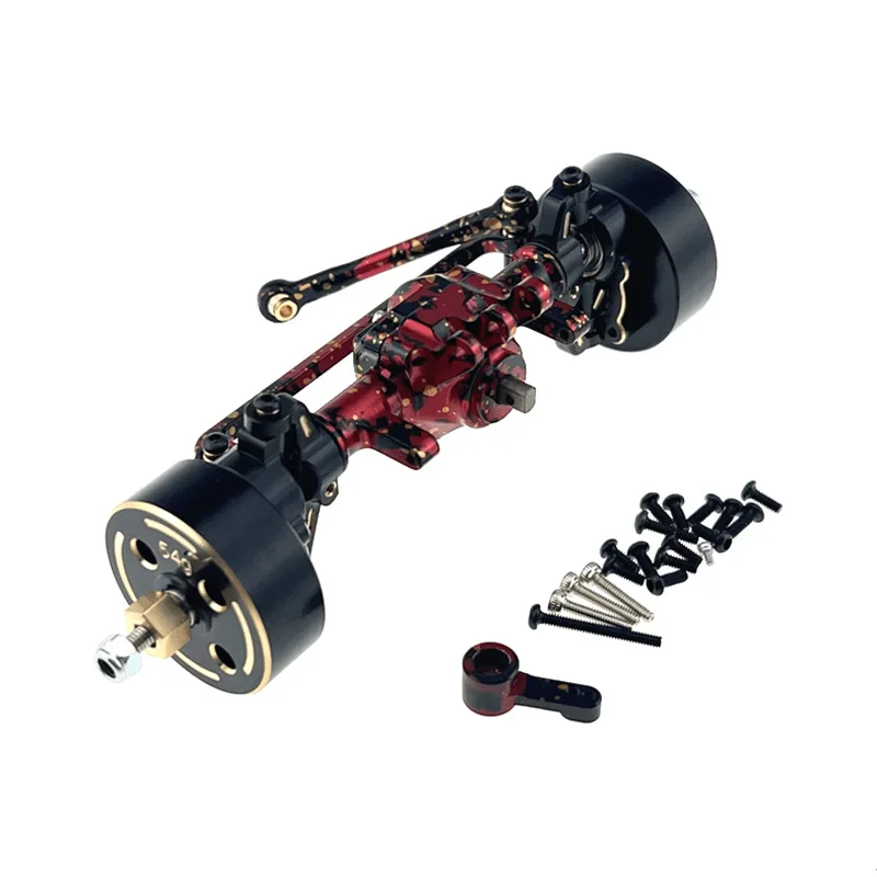 Front  Rear Axle Assembly Counterweight Servo Arm for Hyper GO MJX 1/18 H18P RC Car Metal Upgrade OP Accessories Parts Kit