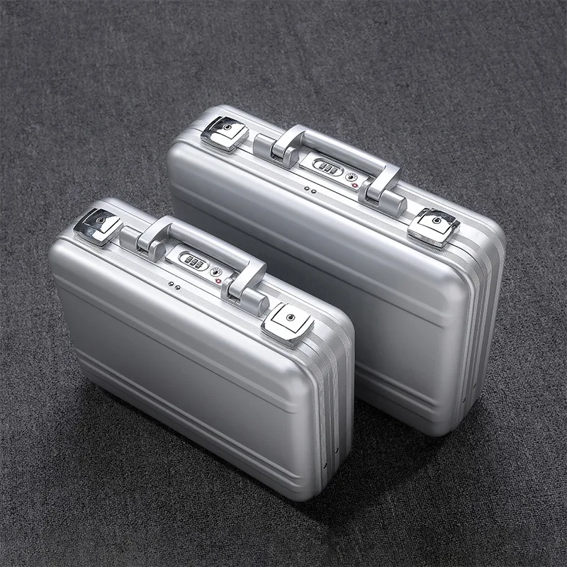 Multi Functional Password Aluminum Alloy Toolbox Portable Storage Box Anti Drop and Shock-absorbing Instrument Box