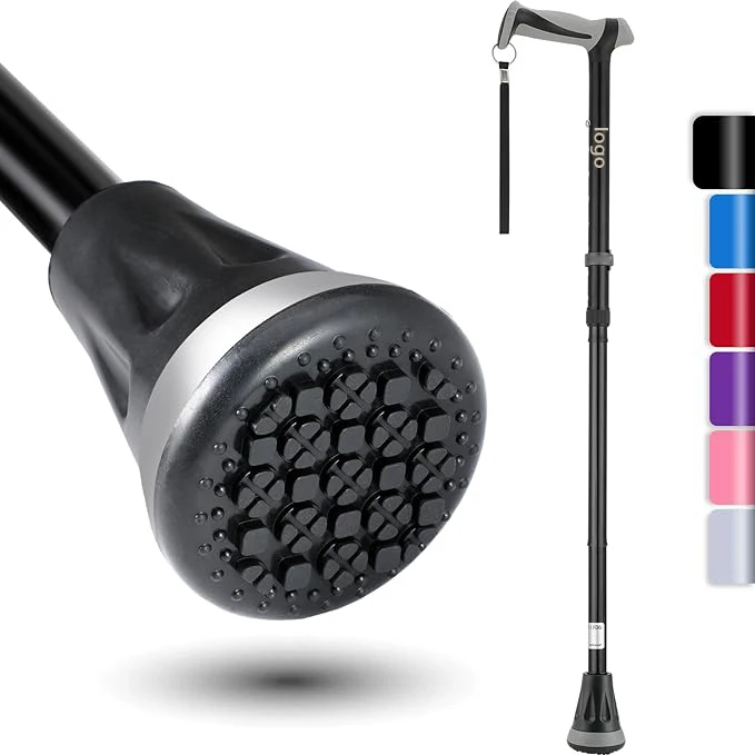 

Foldable Walking Stick Aluminum Alloy Cane Portable Trekking Poles Non-slip Lightweight Folding Climbing Walking Stick