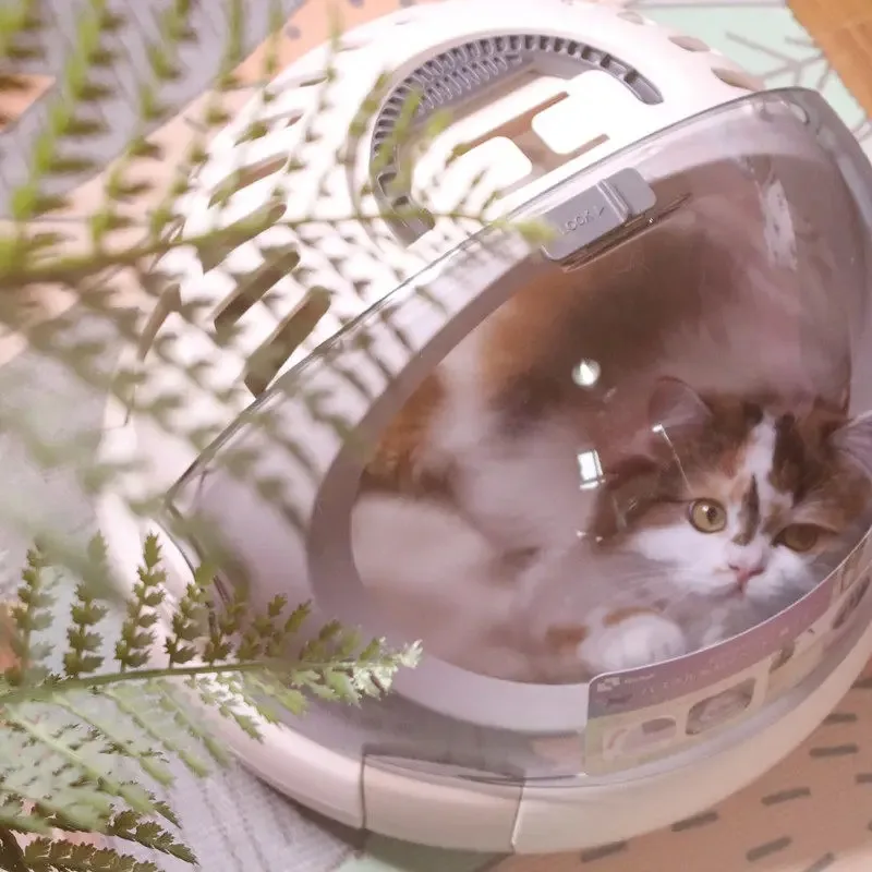 

Pet space capsule transparent go out portable cat cage pet portable air case