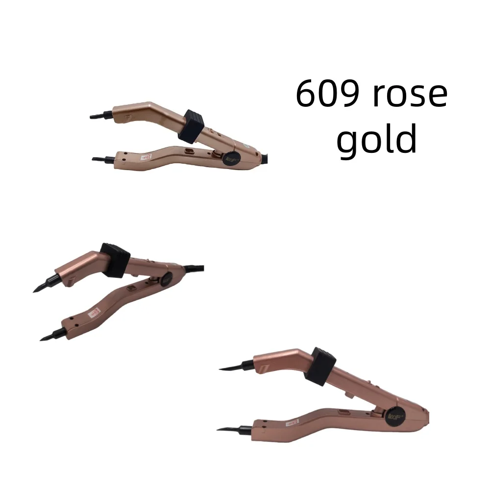 

609 Rose Gold Series High-Temperature Mini Hair Extensions Seamless Hair Styling Tools for Perfect Hairdos