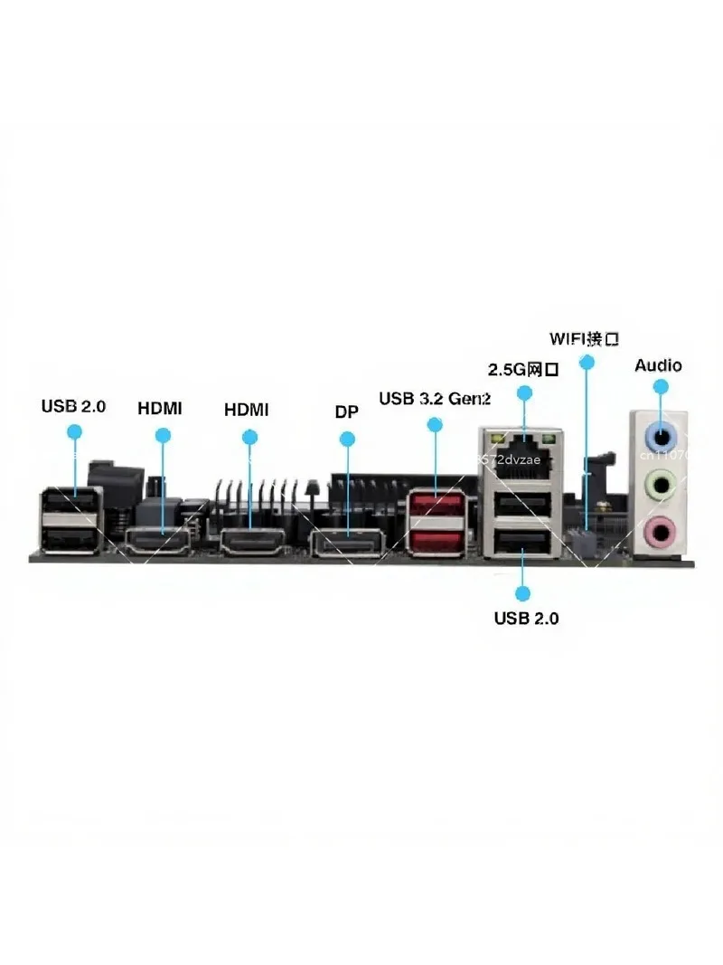 MODT Onboard CPU Motherboard Set for  125H 155H 165H Processor Mini ITX Computer Board