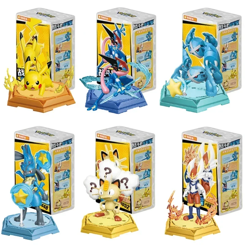

Keeppley Building Block Pokemon Figure Pikachu Charizard Mewtwo Meowth Greninja Lucario Cartoon Toy Children Birthday Gift