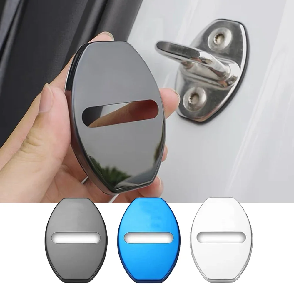 

4pcs Car Styling Auto Protect Door Lock Cover Stickers Case for Volkswagen VW R Polo Tiguan TOURAN CADDY PASSAT GOLF Accessories