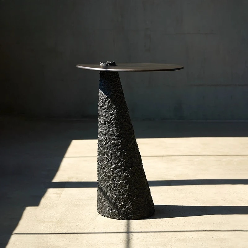 

FRP rock shape side table sofa edge few movable creative special-shaped corner table living room