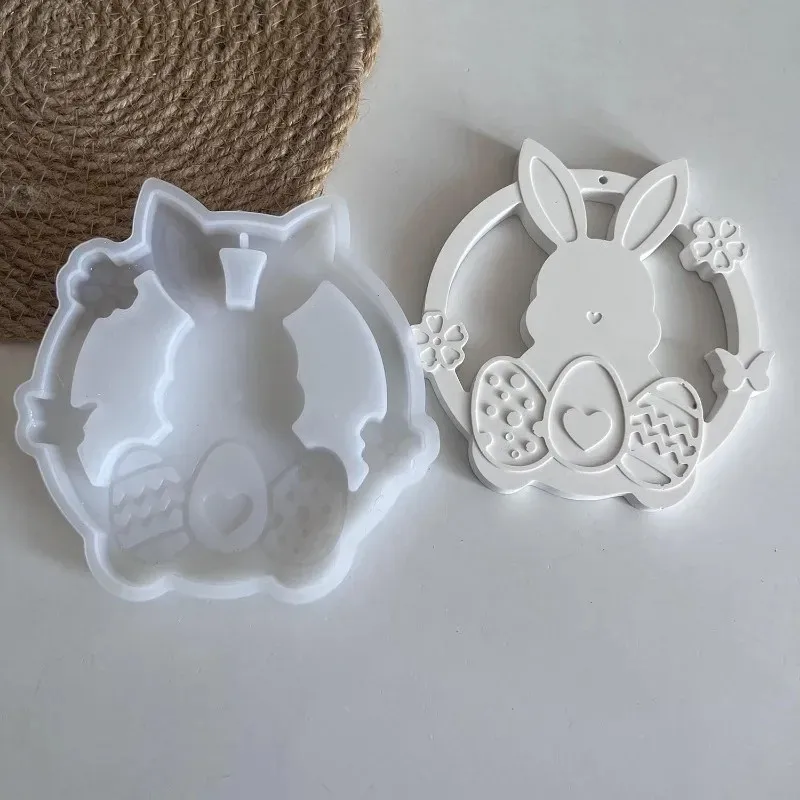 Irregular Bunny Wall Decor Molds - Creative Crafters Hanging Wreath Molded Home Holiday Gift Idea for Craft Enthusiasts