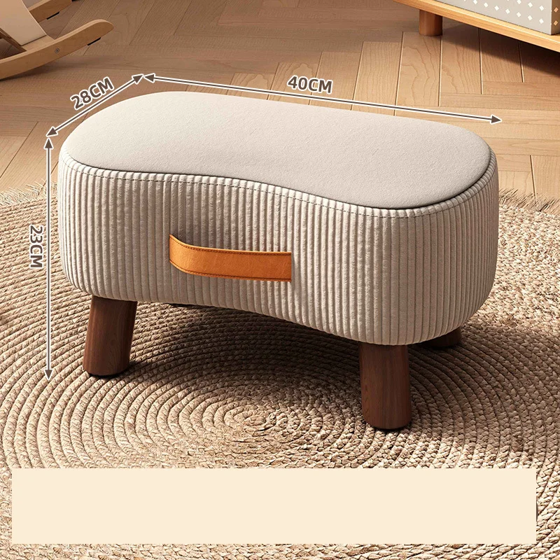 مقعد صغير، مقعد بسيط لتغيير الأحذية، أريكة غرفة المعيشة، مقعد مسند للقدمين، طاولة القهوة، مقعد صغير منخفض، حقيبة ناعمة، كرسي صغير #6