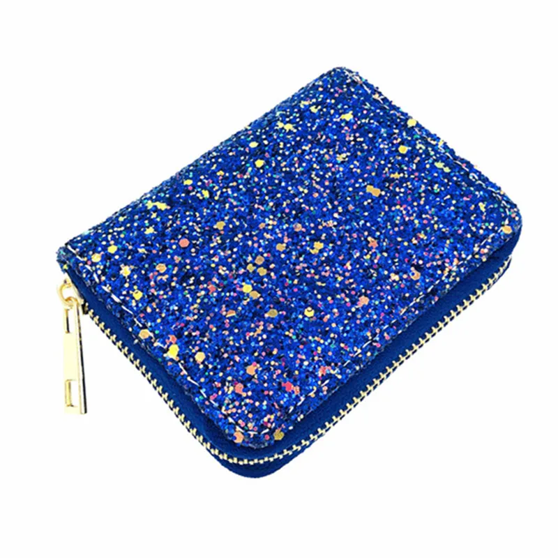 Portafoglio da donna in PU con paillettes di diamanti fluorescenti Laser portamonete da donna colorato pochette per bambini borsa da donna con