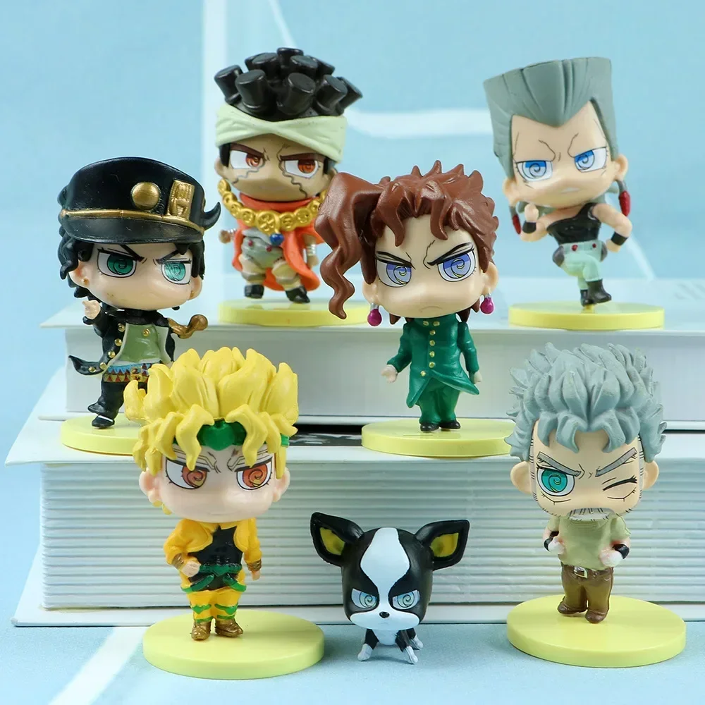 Figura de la extraña aventura de JoJo de Anime Kujo Jotaro Star Platinum Iggy Polnareff Kakyoin Tenmei figura de acción modelo muñeca