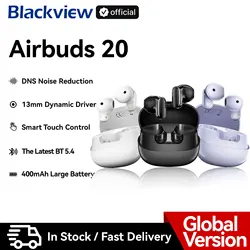 Blackview Airbuds 20 Headset Wireless Headphones TWS Sports Air Conduction Bass ENC Earphones TWS With Mic 400mAh