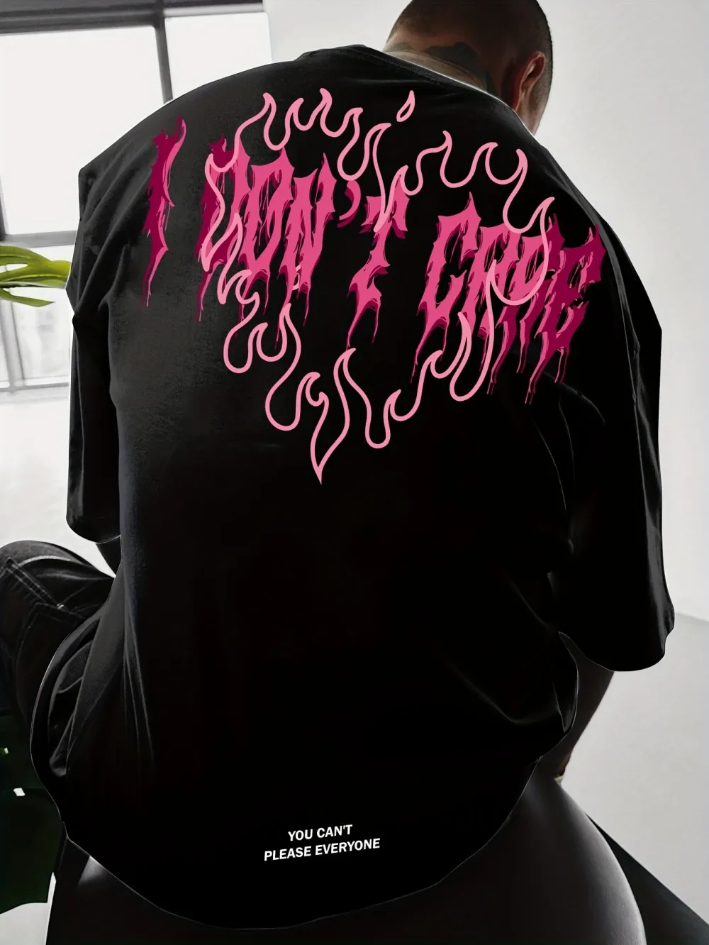 

Летняя модная новая мужская футболка с персонализированным буквенным принтом, удобная и дышащая футболка с круглым вырезом, уличный топ в уличном стиле