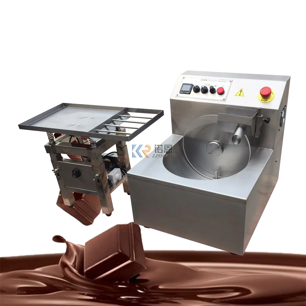 Mesin panci peleburan coklat, mesin Tempering coklat elektrik tangki penyimpanan campuran baja tahan karat dengan pengocok