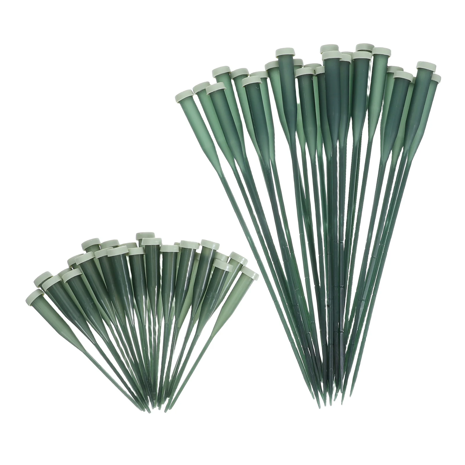 50 Uds. Tapas compactas de tubos de agua para flores, viales de plástico a prueba de fugas, suministros de arreglo Floral, tubos de flores frescas