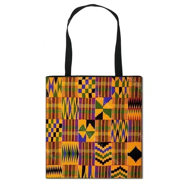 African Women Style Shopping Bag Latina Afro Ladies Traditional Printing Handle Bags for Females Handbag Girls Shoulder Tote Bag