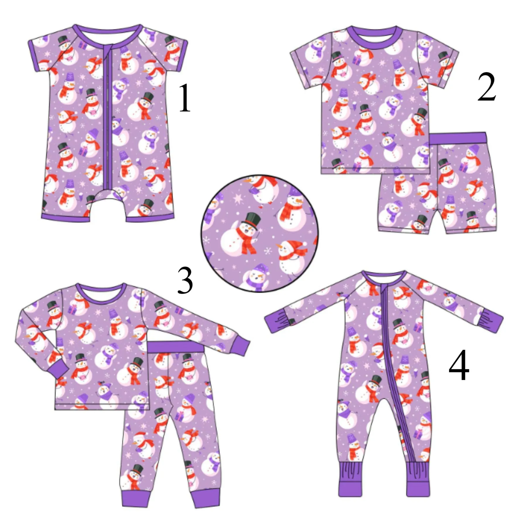 

Детский пижамный комплект со снеговиком, рождественская детская одежда, комбинезон-боди для маленьких девочек и мальчиков с рождественской домашней одеждой, молочный шелк