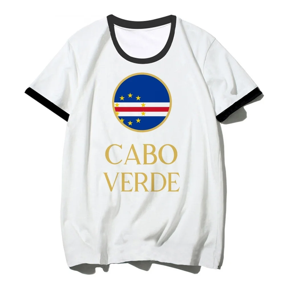 Cabo Verde t shirt femme cute vintage japan grunge y2k tshirt grunge anime Retro 80s clearance sales