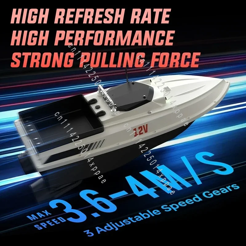 Electromagnetic Control Valve GPS Bait Boat 3 M/s 100 Fishing Spots 500m Load 3KG Automatic Cruise Return  Sonar Sensor