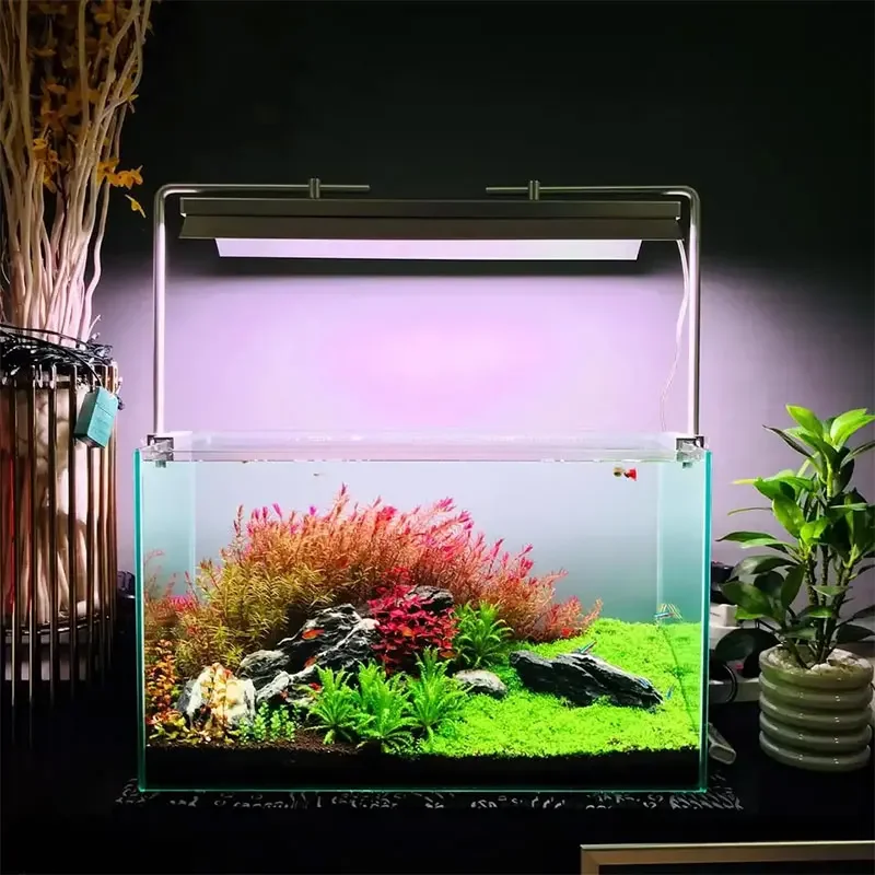 WEEK Aqua APP control Aquariums equipments lightings 90cm length RGB+UVA aquarium led grow lamp for plants