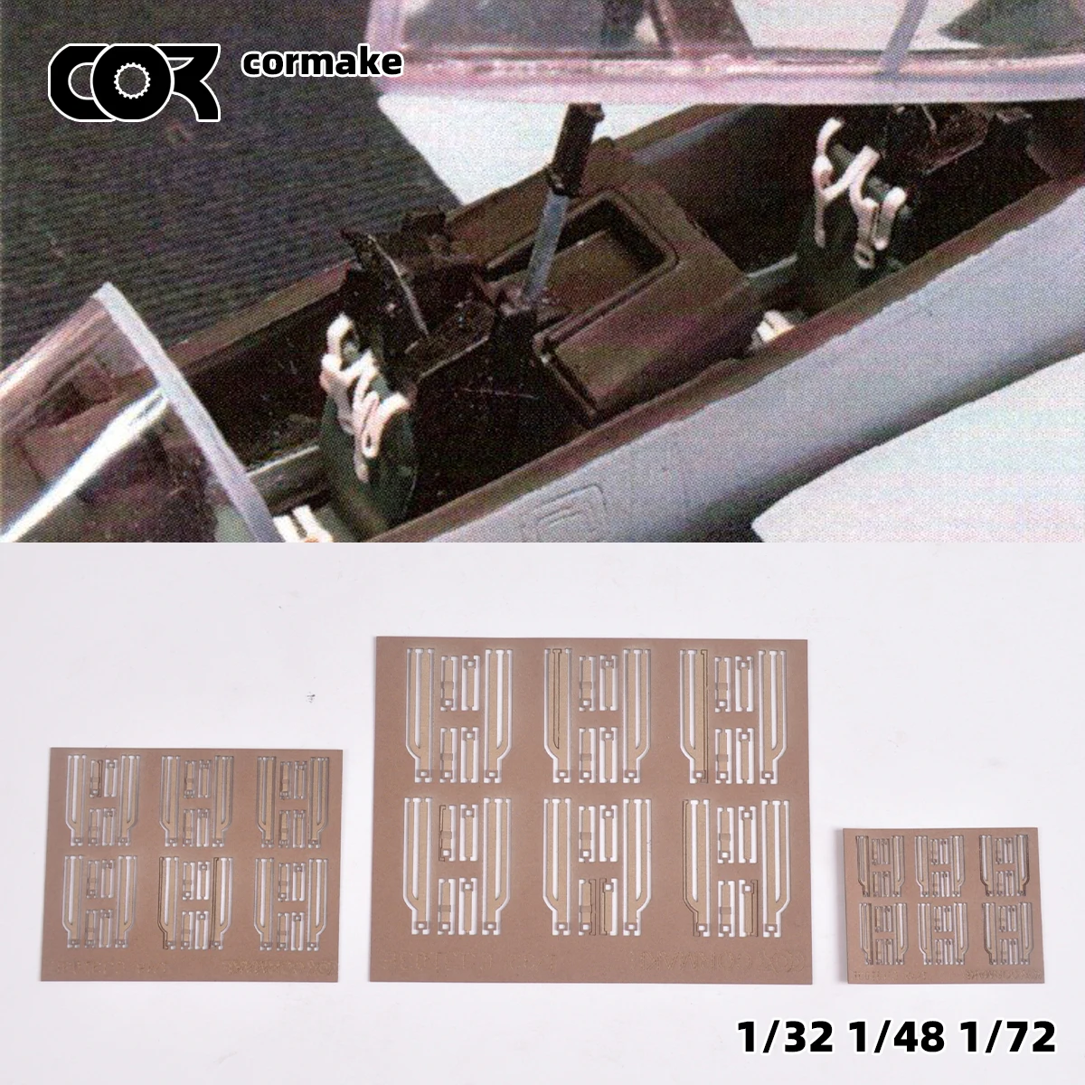 1/32 1/48 1/72 Scale Model Kit Conversion Parts, WWII US Aircraft Pilot Standard Seat Belt Accessory for Military Building Diora