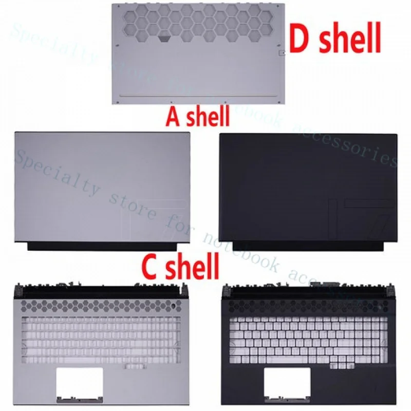 

A +++ для DELL Alienware M17 R2, задняя крышка ЖК-дисплея, передняя панель, упор для рук, нижняя базовая крышка