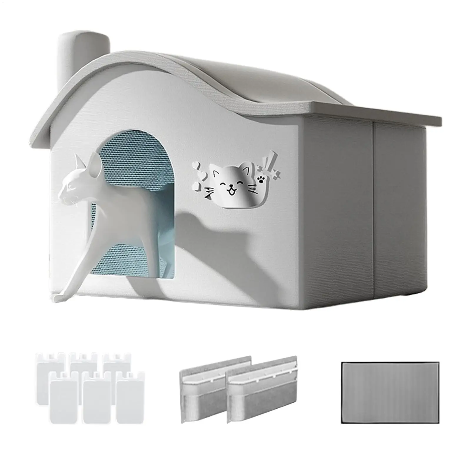 Foldable summer small Cat dog Ice House Air Conditioning BED Summer Cooling Tool Nest Dog Dog Four Seasons Pet Ice House