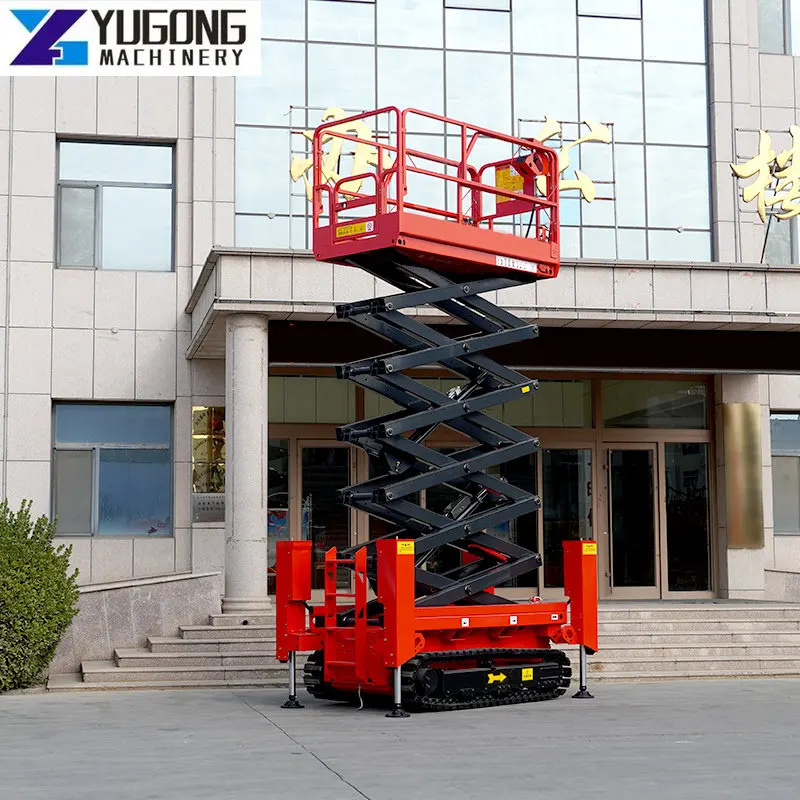 Hydraulic Scissor Lift Platform Electric Crawler Tracked Scissor Lift Self Propelled Scissor Lift Hydraulic Sissor Lift Platform