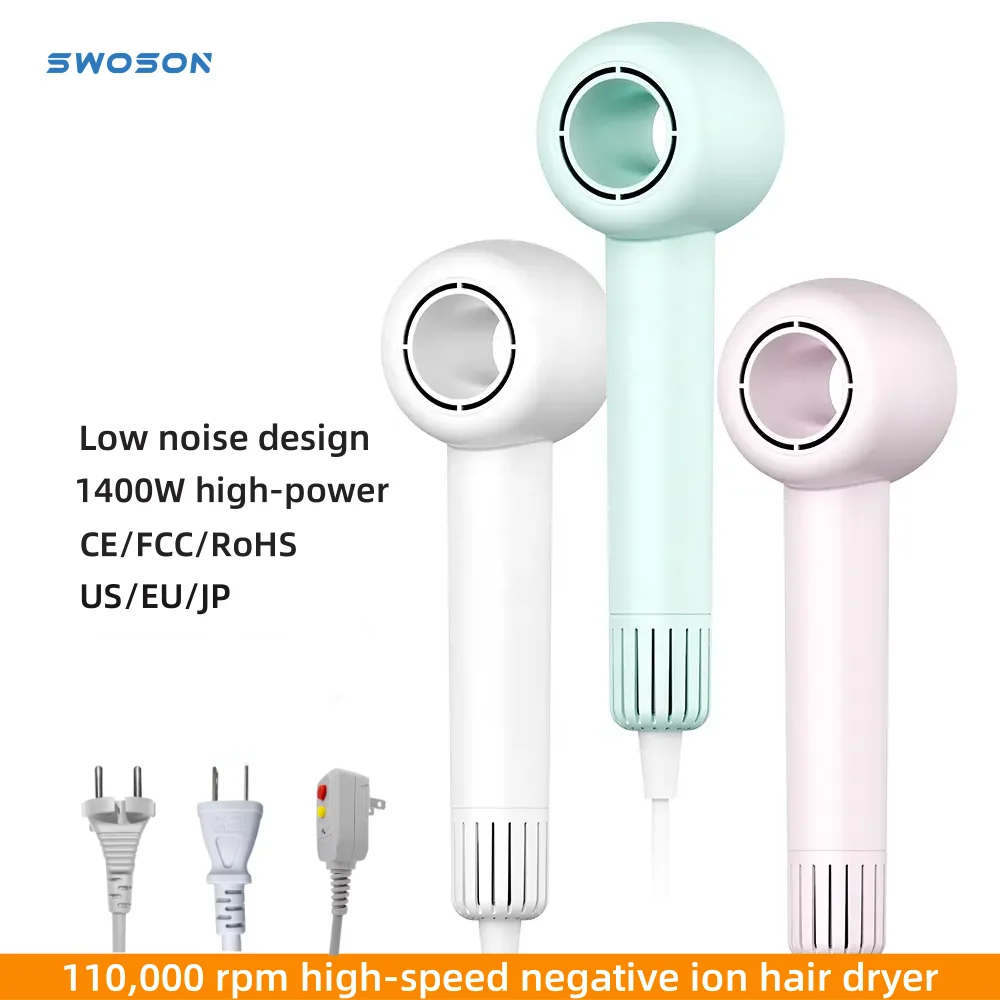 

Professional leafless hair dryer negative ion hair care Quick Dry Home powerful hair dryers constant 200 million negative ion