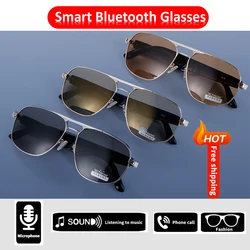 Bluetooth Eyewear Ray Metal Smart Glasses Wireless bann Music Sunglasses for Women Men Polarized UV400 Protection Christmas Gift