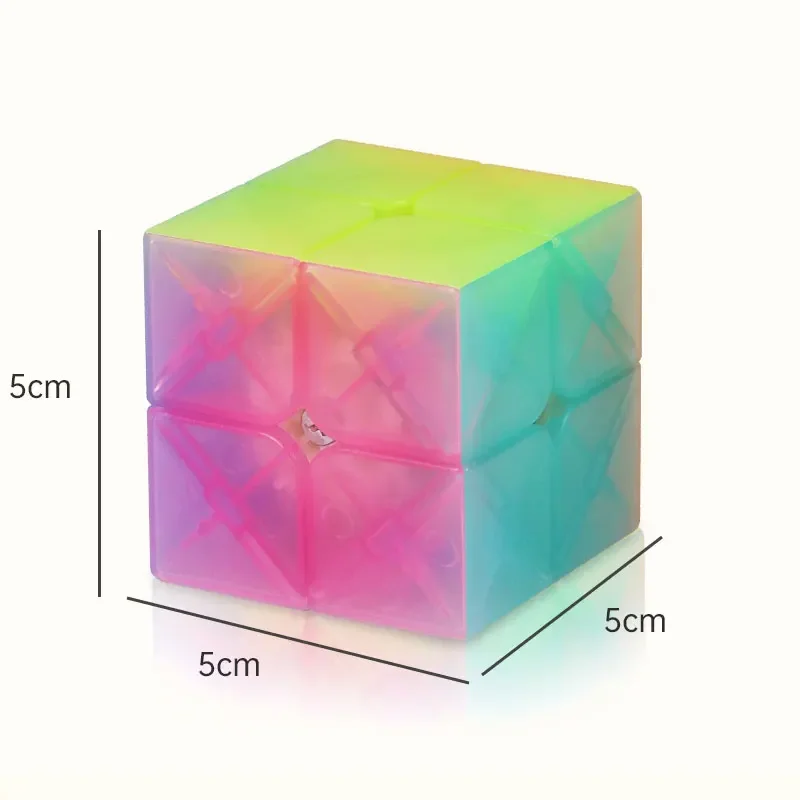 Cube Puzzle Professional 2x2 3x3  Smooth Magic Cubes Stickerless Puzzles Speed Cube Gift Children Early Education Toys