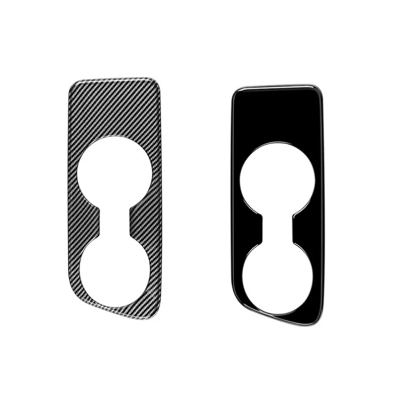 

Carbon Fiber Car Center Console Water Cup Holder Decoration Cover Trim Stickers Accessories For Toyota Yaris CROSS 2021 2022 RHD