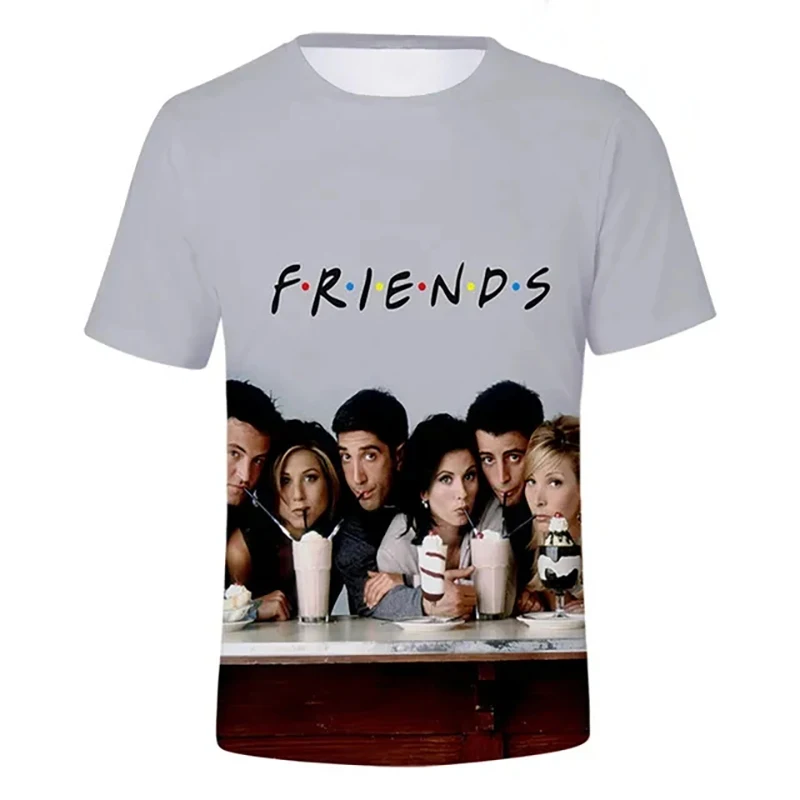 Friends T-Shirts TV Show 3D Print Streetwear Men Women Fashion Oversized Short Sleeve O-Neck T Shirt Kids Tees Tops Man Clothing