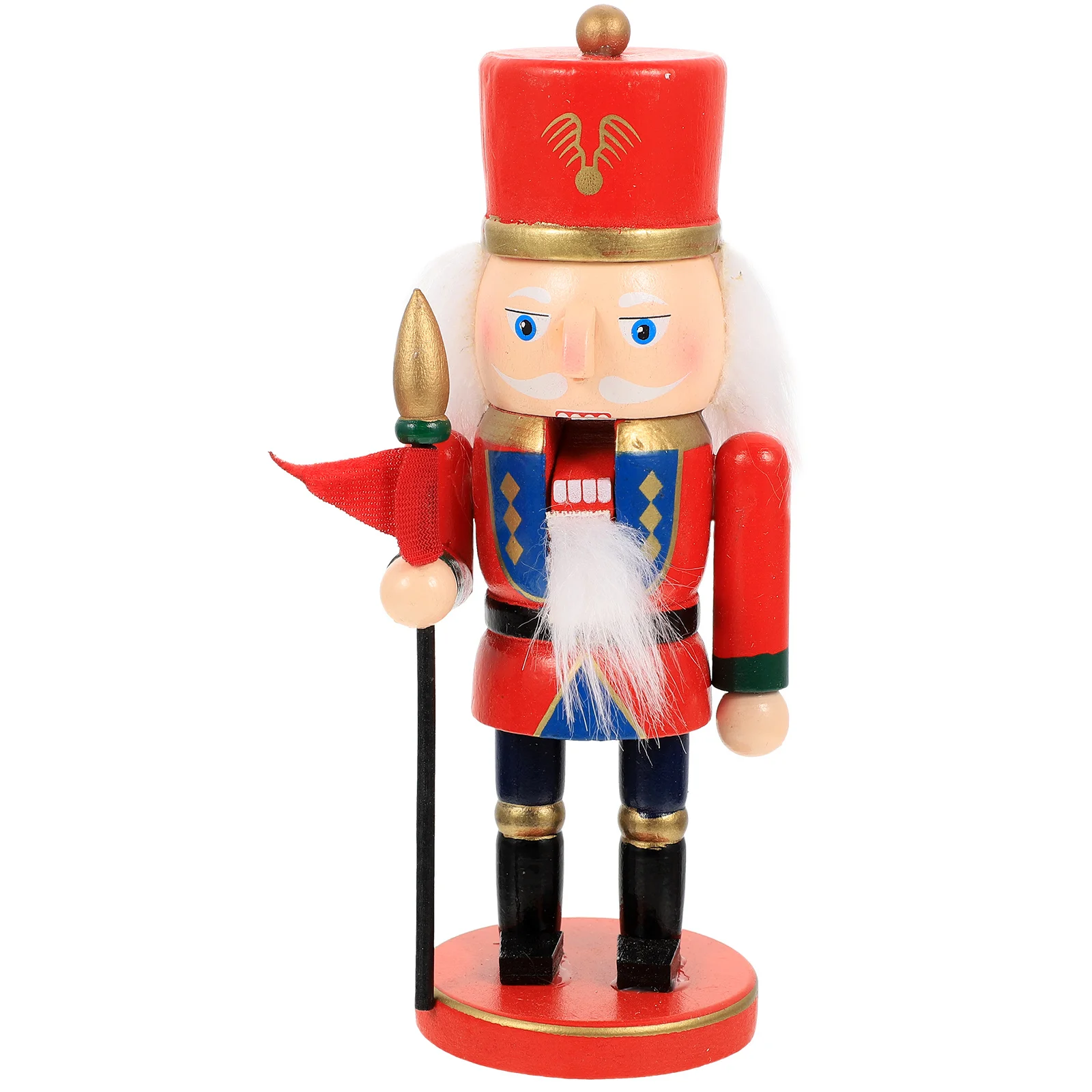 

Christmas Nutcracker Figure Wood Xmas Nutcrackers Traditional Decor Desktop Wooden Nutcracker Craft Holiday Table Ornament
