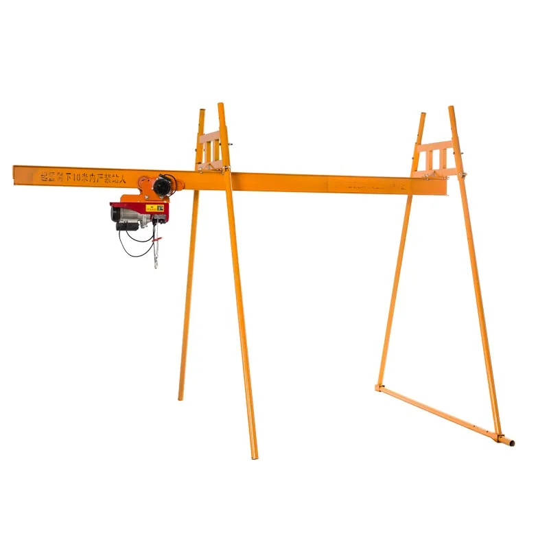 

Free Shipping Outdoor Four-column I-beam Straight-slide Hoist Building Decoration Feeding Machine Lift Track Crane