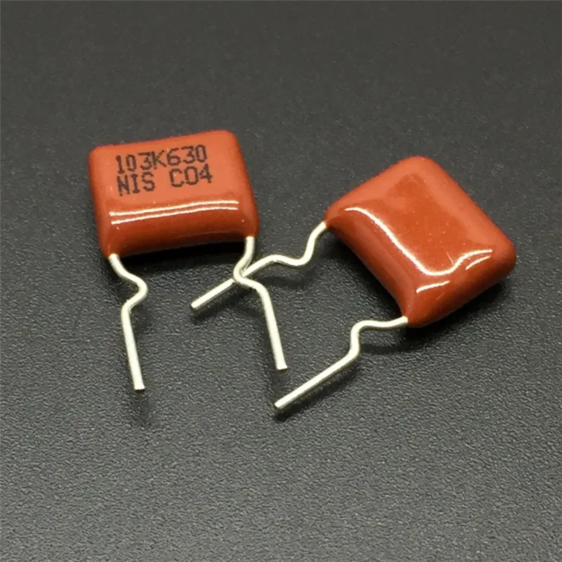 10Pcs/100Pcs NISSEI CBB capacitor MMXF 630V 103 K 10% 0.01uF 10nF Pitch=7.5mm Metallized polyester film capacitor