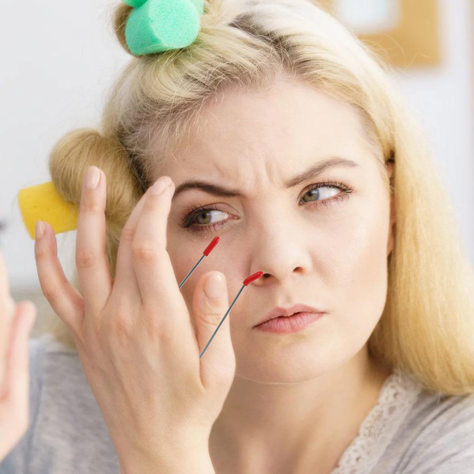 

24Pcs Electric Hot Roller Clips Replacement Hot Curler Clips for Home Salon Hair Styling Roller Jaw Clamps Securing Pins