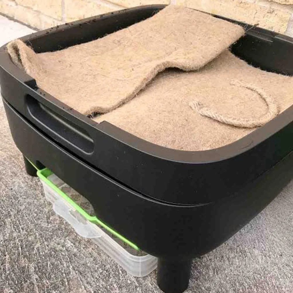 

Natural Fiber Mat for Composting Coconuts Palm Pad Garden Planter Liner Biodegradable Roll Fast Breakdown Food Scraps Eco